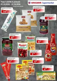 Catalog Unicarm Pagină 5: Prețuri valabile în perioada 01.10.2026-31.10.2026 MORARITA ALUAT FOIETAJ 800 G 1405 lei/buc *in