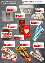 Catalog Unicarm Pagină 8: Kinder bueno €3,35, Făgăraș baton ciocolata divsort €1,69