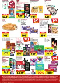 Spar Market akciós újság hét 41 Oldal 2: Regnum hámozott frankfurti virsli €599,00, Rama sütőmargarin €699,00