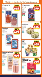 ALDI akciós újság hét 41 Oldal 13: Debreceni €479,00, Daylicious wrap €609,00