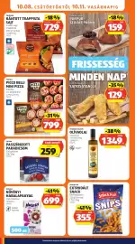ALDI akciós újság hét 41 Oldal 14: Cucina passzírozott paradicsom €259,00, Primana rántott trappista sajt €729,00