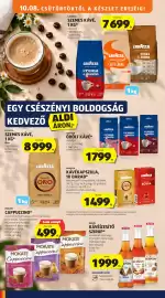 ALDI akciós újság hét 41 Oldal 20: Lavazza kávékapszula €1.499,00, Lavazza szemes kávé €8.999,00