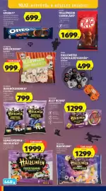 ALDI akciós újság hét 41 Oldal 22: Kit Kat halloweeni csokoládé €1.699,00, Sorini halloweeni csokoládéfigurák €499,00