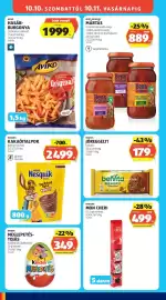ALDI akciós újság hét 41 Oldal 26: BelVita jöreggelt €179,00, Kinder meglepetés-tojás €349,00