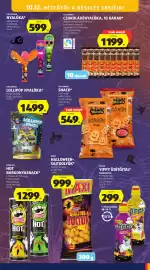 ALDI akciós újság hét 41 Oldal 27: Halloween nyalóka €599,00, Bersi sajtgolyók €999,00