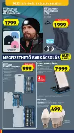 ALDI akciós újság hét 41 Oldal 46: Workzone akkus munkalámpa €7.999,00, Casalux led-izzó €499,00