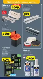 ALDI akciós újság hét 41 Oldal 47: Activ energy elemtöltő €4.499,00, Workzone sarokelesztő €4.999,00