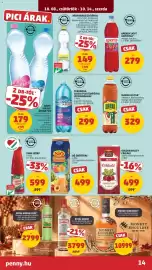 PENNY akciós újság hét 41 Oldal 18: Kéforrás üdítőital €14.999,00, Márka ice tea €329,00