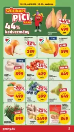 PENNY akciós újság hét 41 Oldal 2: Gyömbér €1.499,00, Datolya paradicsom €429,00