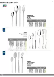 Catalog Metro Pagină 22: Scandic tacamuri inox forjat €5,04, Aro scandinavia linie de tacamuri din inox €0,43