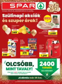 Spar akciós újság hét 41 Oldal 1: Haribo ghostly gummies €379,00, Mizo tejital €399,00