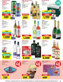 Spar akciós újság hét 41 Oldal 19: Miller genuine draft sor €399,00, Hilltop Irsai Olivér €1.399,00