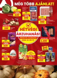 Spar akciós újság hét 41 Oldal 24: Morlina bacon €599,00, Regnum darált sertéshús €999,00