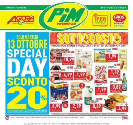 Volantino Supermercati Agorà (valido fino al 12-10)