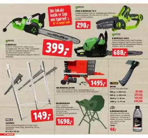 Jem & fix tilbudsavis uge 41 Side 26: Kædesavsolie €48,00, Kædesav €399,00