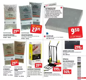 Jem & fix tilbudsavis uge 41 Side 27: Sækkevogn €199,00, Støbemix / Brolæggersand €29,95