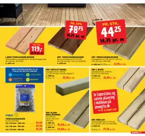 Jem & fix tilbudsavis uge 41 Side 29: IMP. KLINK-BEKLÆDNING €45,00, Imp. terrassebrædder €44,25