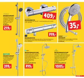 Jem & fix tilbudsavis uge 41 Side 9: Brusestangsæt €219,00, Brusearmatur €409,00