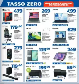 Volantino Elettrosintesi Pagina 11: Lenovo Tablet ZAFR0983SE €249,00, Asus Notebook F1504VA-BQ612W €499,00