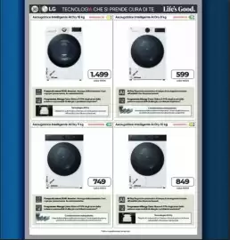 Volantino Elettrosintesi Pagina 25: Asciugatrice intelligente Ai Dry €1,50, LG asciugatrice €599,00