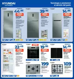Volantino Elettrosintesi Pagina 7: Frigorifero Hyundai €39,95, Hyundai piano cottura €14,95