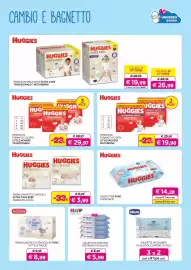 Volantino Universo Bimbo Pagina 22: Salviettine pure Huggies €14,28, Huggies extra care €3,99