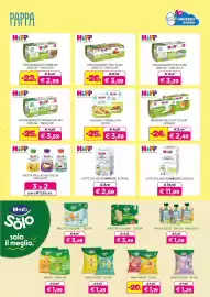 Volantino Universo Bimbo Pagina 25: HiPP Latte crescita COMBIOTIC 3 €11,99, HiPP Biologico Merenda Frutta o Yogurt €2,49