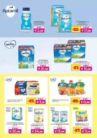 Volantino Universo Bimbo Pagina 27: Merende mio al latte €3,19, Omogeneizzati verdura Mellin €3,19