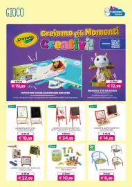 Volantino Universo Bimbo Pagina 30: Sedia in metallo globo €8,99, Lavagna in legno 2 in 1 SirWood €19,99