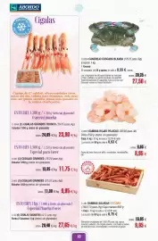 Folleto Abordo Página 10: Cangrejo cascara blanda €27,50, Cigalas gigante €27,65
