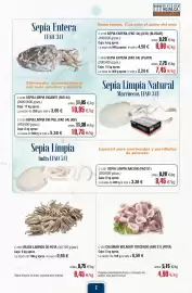 Folleto Abordo Página 7: Rejos limpios de pota €9,45, 51 - sepia limpia €3,38