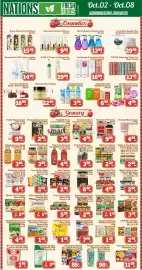 Nations Fresh Foods flyer week 40 Page 2: Oishi Crackling Salt Vinegar €1,00, Catch Me Patch 36/60/90 Patches Series €6,99