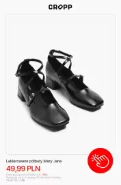 Cropp gazetka tydzień 40 Strona 6: Lakierowane półbuty Mary Jane Cropp €49,99