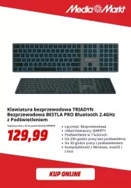 Media Markt gazetka tydzień 40 Strona 3: Klawiatura bezprzewodowa Triadyn Bestla Pro z podświetleniem €129,99