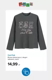 Smyk gazetka tydzień 40 Strona 2: Bluzka dziewczęca z długim rękawem szara Cool Club €14,99