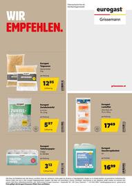 Eurogast Grissemann Flugblatt Seite 24: Eurogast Teigwaren €12,95, Eurogast Zwiebelwürfel €5,97