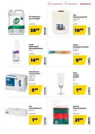Eurogast Grissemann Flugblatt Seite 23: Tork Universal Lunchservietten €5,49, Ecolab Sirafan Speed Flächendesinfektion €14,99