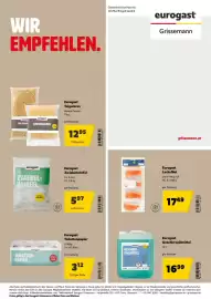 Eurogast Grissemann Flugblatt Seite 24: Eurogast Teigwaren €12,95, Eurogast Zwiebelwürfel €5,97