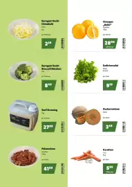 Eurogast Grissemann Flugblatt Seite 4: Senf Dressing €27,99, Endiviensalat €9,19