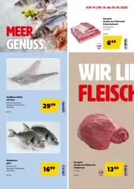 Eurogast Grissemann Flugblatt Seite 6: Wolfsbarschfilet mit Haut €29,99, Eurogast Rindernuss €13,49