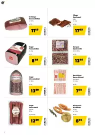 Eurogast Grissemann Flugblatt Seite 8: Berger Toastschinken €8,49, Eurogast Speckwürfel €13,99
