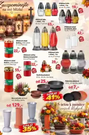 PRIOR leták Strana 3: Hřbitovní vklad na baterie, plast €42,00, Bolsius hřbitovní vklad €55,00