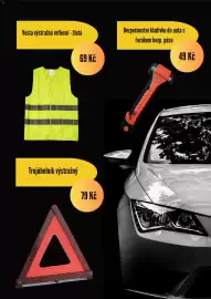 Auto Kelly leták Strana 4: Vesta výstražná reflexní - žlutá €69,00, Bezpečnostní kladívko do auta s řezákem bezp. pásu €49,00