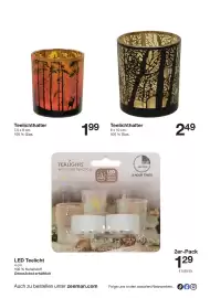 Zeeman Prospekt woche 40 Seite 4: LED Teelicht €1,29, Teelichthalter €2,49