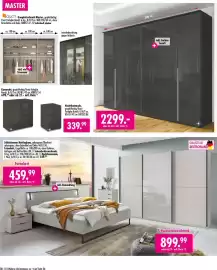 Möbel Boss Prospekt Seite 18: Schrank mit Glasfronten Farblas basalt €2.299,00, Futonbett €459,99