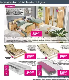 Möbel Boss Prospekt Seite 21: 7-Zonen Kaltschaum-Wendematratze Vario Gel €459,99, Motorrahmen Blue Royal €399,99
