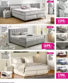 Möbel Boss Prospekt Seite 22: Polsterbett Cleo €1.699,00, Boxspringbett Carla Mix €4.586,34