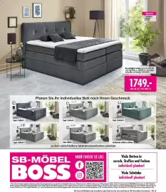 Möbel Boss Prospekt Seite 26: Boxspringbett Cosima €1.749,00