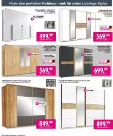 Möbel Boss Prospekt Seite 4: Drehtürenschrank Selina €699,99, Schwebetürenschrank Theo, Viking Oak Hel Nachb.l/weiß €899,99