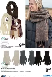 Zeeman Prospekt woche 40 Seite 12: Damen-Handschuhe €9,99, Damenschal €9,99